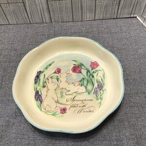 Russ Country Simpler Plate with Floral Design